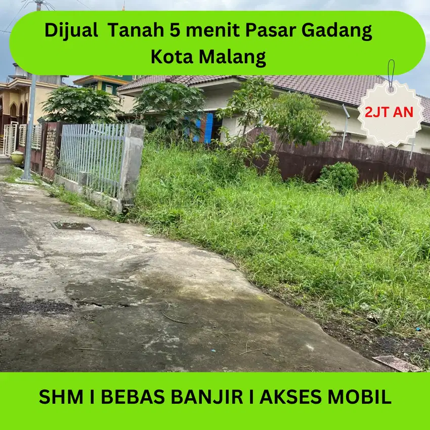 Dijual Tanah Dekat Pasar Gadang Kota Malang