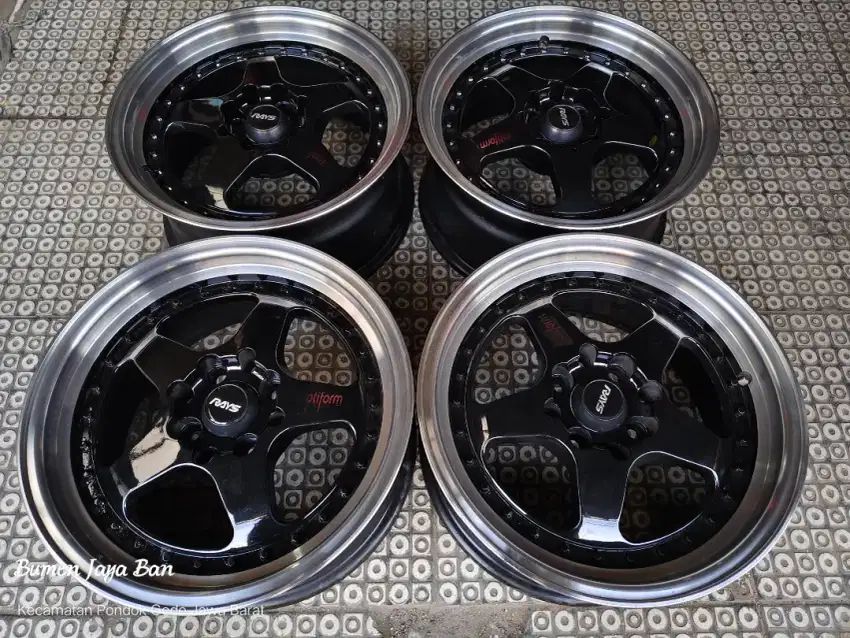 Velg Racing R15 pcd 4x100 114 untuk avanza Datsun freed mobilio brio