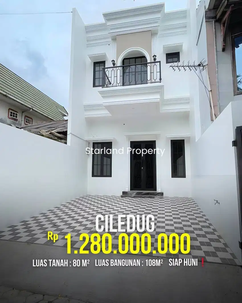 Rumah 2 Lantai Premium Luas & Siap Huni Murrah Dikawasan Ciledug