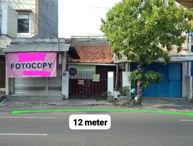 Dijual Murah Bangunan Hitung Tanah Baratajaya Area Komersial
