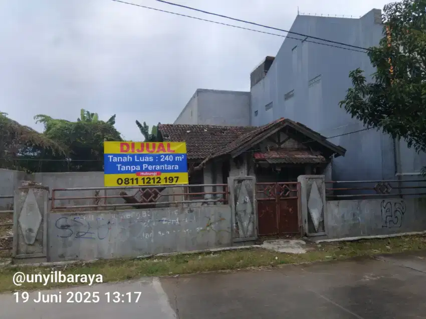 Dijual segera Tanah 240m² di Perumnas Karawang