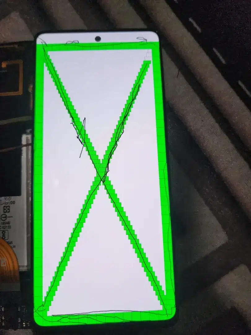 LCD samsung Note 10 lite original copotan mulus normal