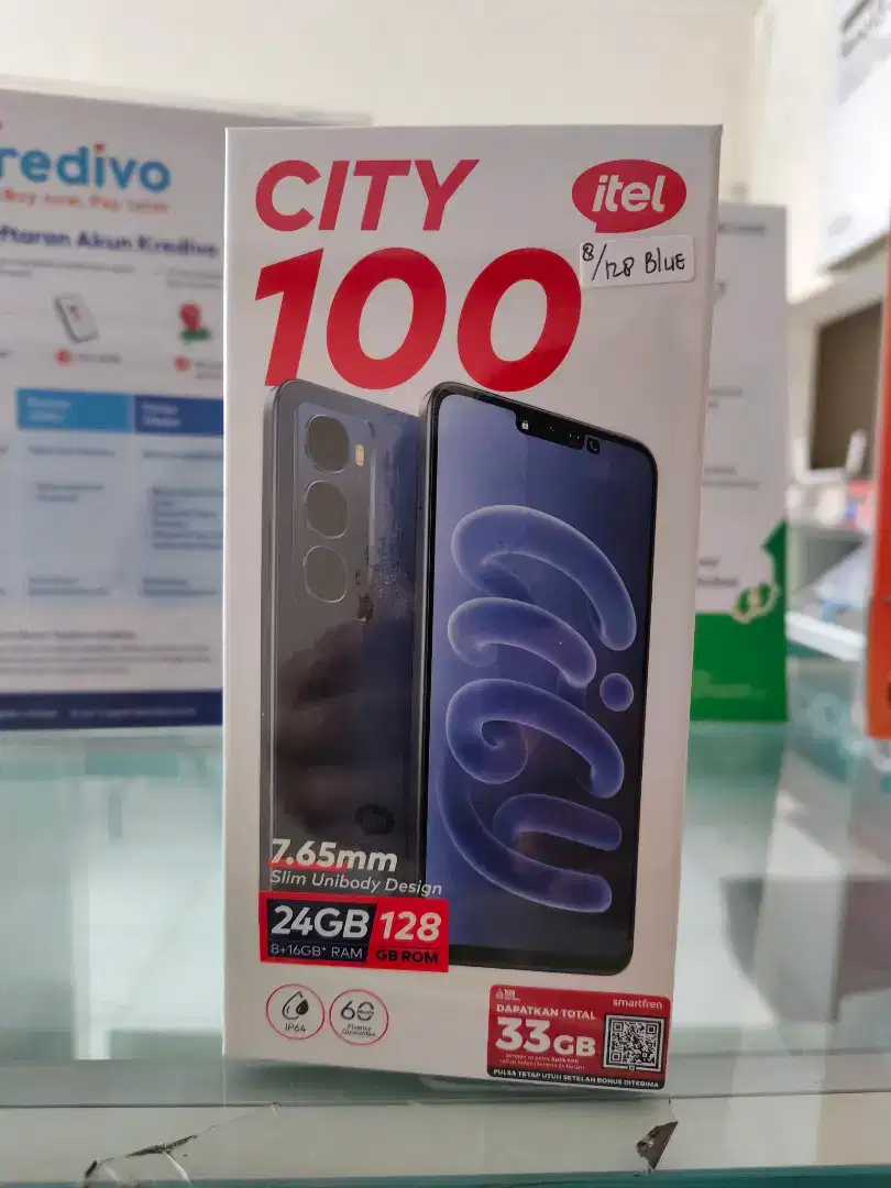 Itel City 100 Ram 8GB+16GB/128GB,Baru,SegelBox,Garansi Resmi,Original