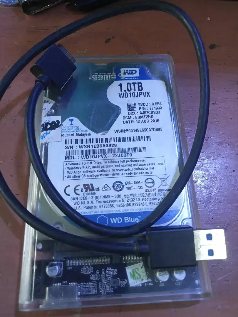 Hardisk External 1tb merk WD