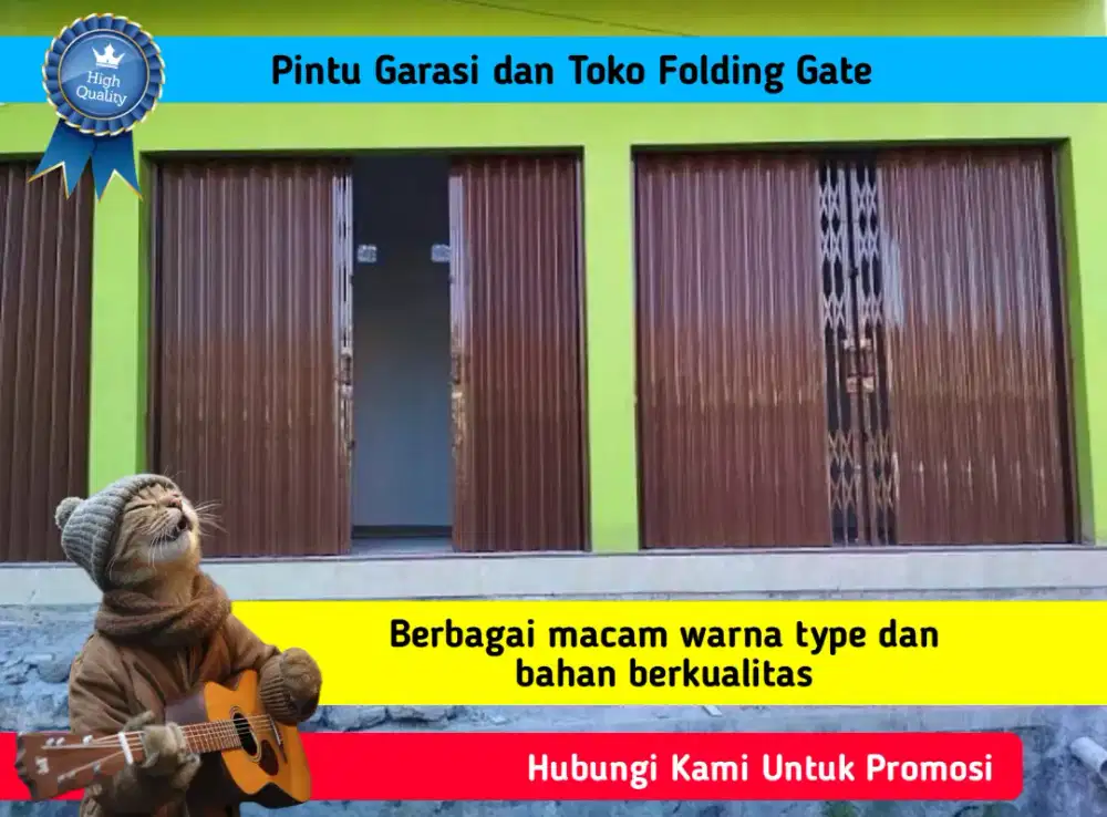 Pintu Garasi dan Toko Folding Gate Berkualitas Harga Promosi