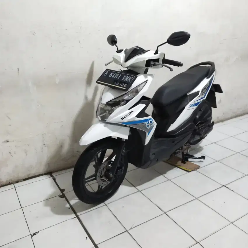 Beat Eco 2016 Putih mesin Aluss Bagus lengkap