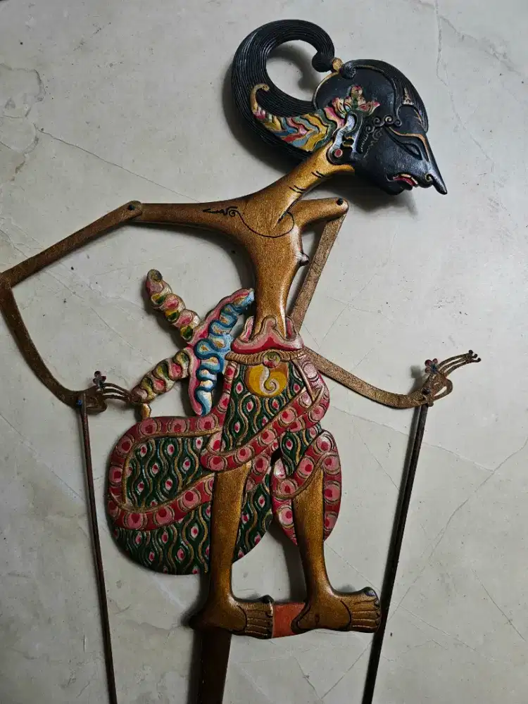 Wayang kayu handicraft wooden craft etnik souvenir