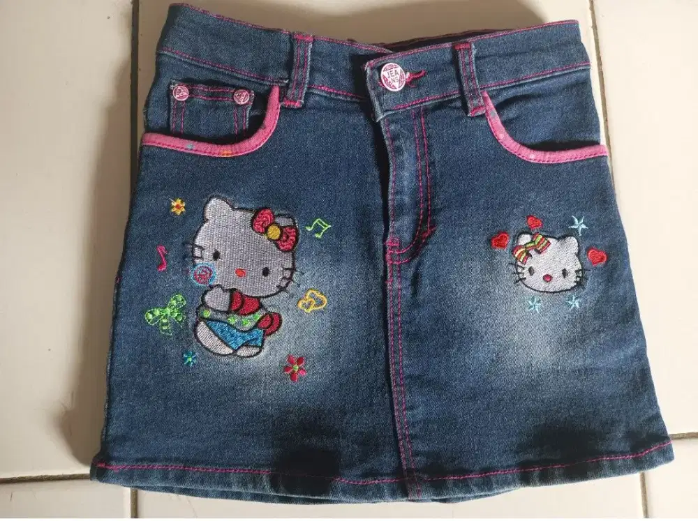 Rok jeans  anak perempuan