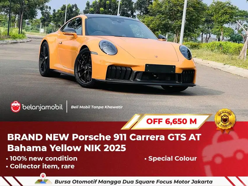 [ BRAND NEW ] Porsche 911 Carrera GTS AT Bahama Yellow 2025 2024