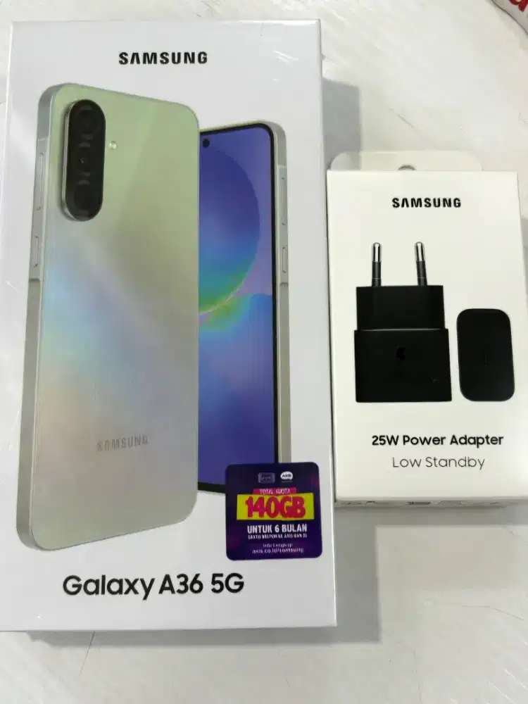 Samsung A36 5G 8/256 barang baru bukan repack free adaptor