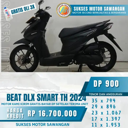 ORDER LANGSUNG HONDA BEAT DLX SMARTKEY 2024 , CASH ATAU KREDIT