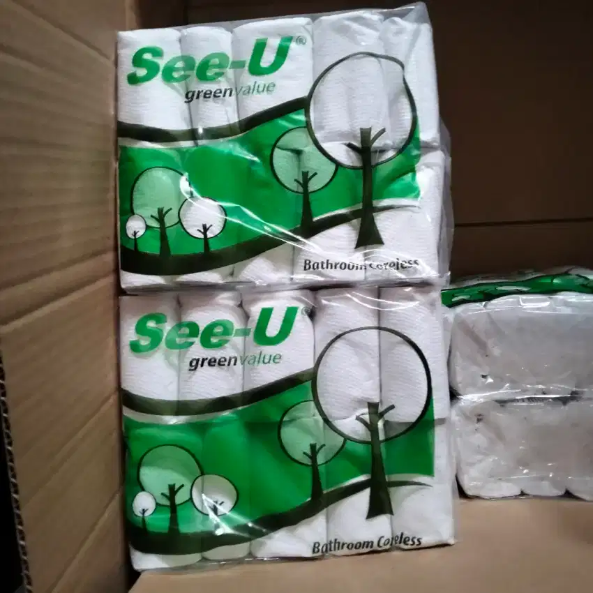 Tisu seeu roll 1karton isi 10 pack atau 100 roll