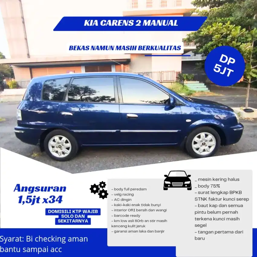 Antikan km super low kia Carens 2 manual