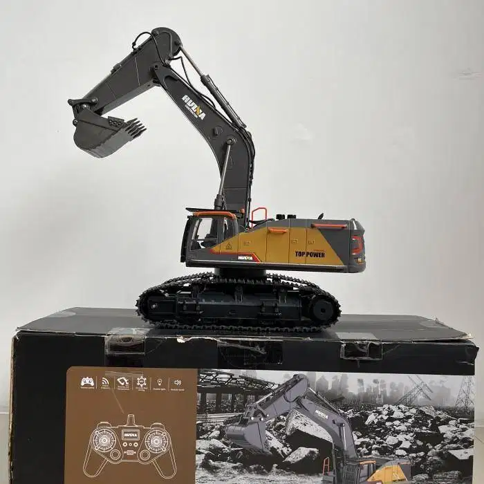 RC mainan Huina 1592 Mobil Alat Berat RC Excavator Mainan Excavator