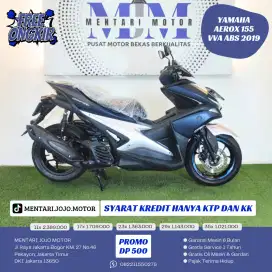 dp 500k angsuran 35rb/hri AEROX ABS 2019 CASH KREDIT