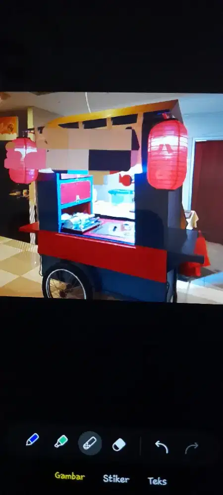 Jual cepat gerobak kayu