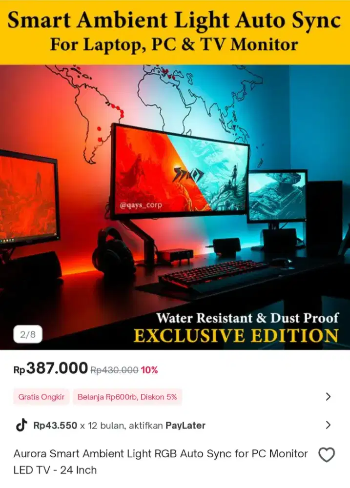 Aurora Smart Light RGB for PC 24 inch