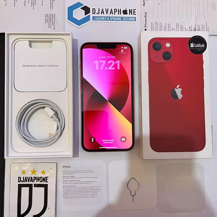 iPhone 13 Red 128GB BH 99% Garansi Resmi iBox 26 Februari 2026