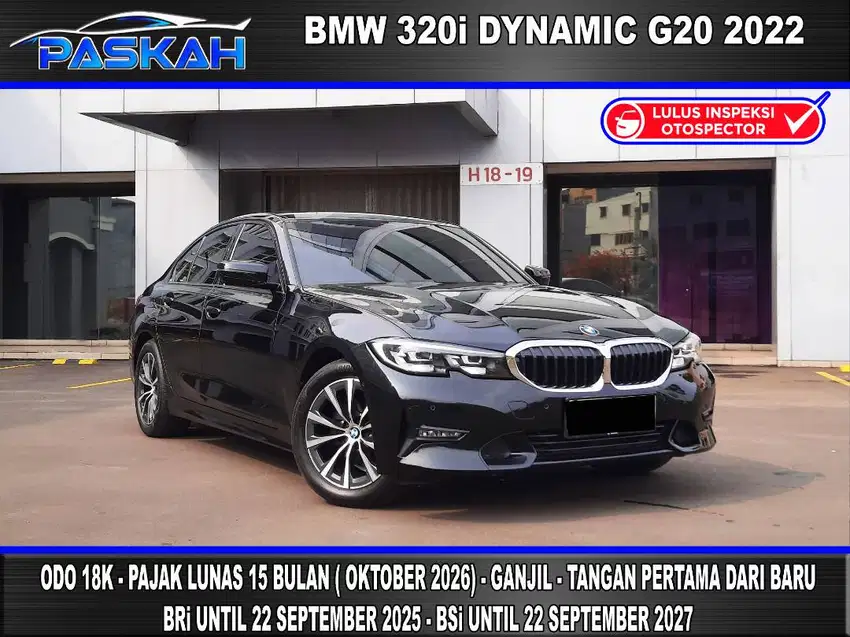 GANJIL Odo=18k Bunga=4,5% PAJAK=OKT-2026 BMW 320i 2022 SPORT DYNAMIC