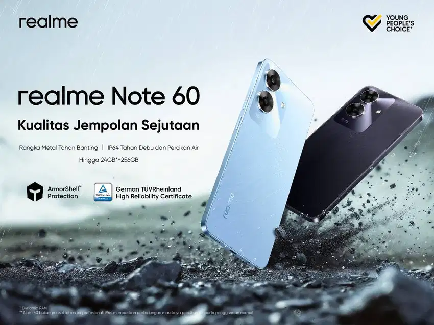 REALME NOTE 60 (6/128) NEW GARANSI RESMI NASIONAL
