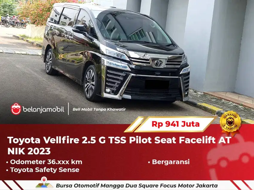 [ BERGARANSI ] Toyota Vellfire 2.5 G TSS Pilot Seat Facelift 2023/2024