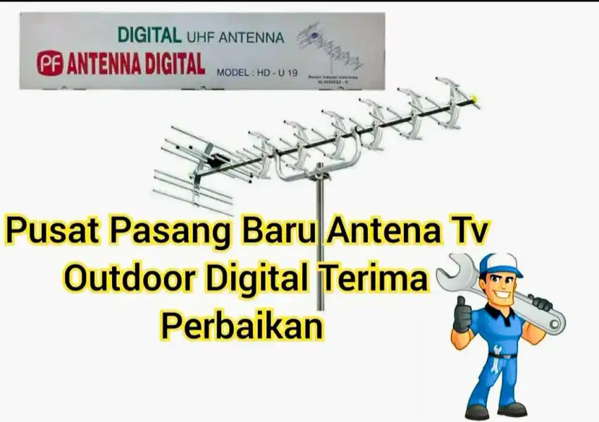 Antena Digital Antena TV 48 Channel Digital