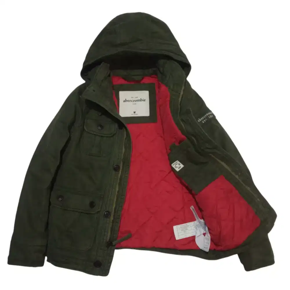 ABERCROMBIE For KID'S Parka Hoodie Military Jacket Made in Bangladesh