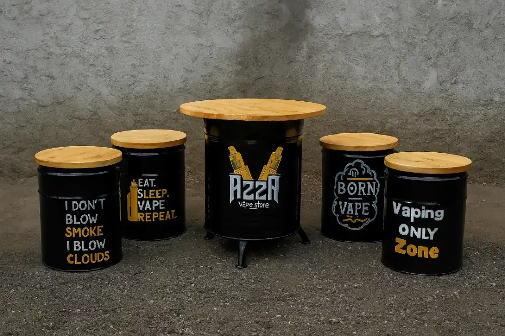 Set meja kursi tong lukis termurah