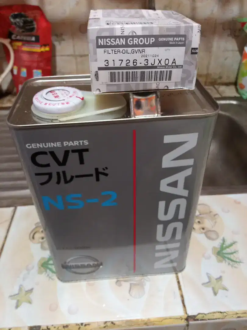 Oli cvt Nissan bonus filter oli Nissan Juke ori