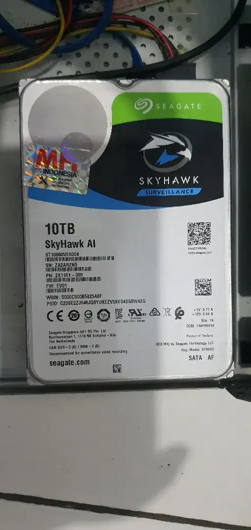 Jual harddisk seagate 10TB sentinel 100%