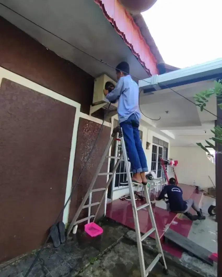 Jasa pasang AC, seeviskulkas, mesin cuci, pompa air, dispenser dll