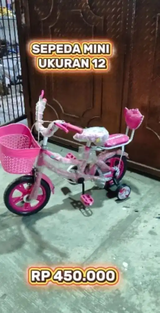 Sepeda untuk anak cewk ukuran 12