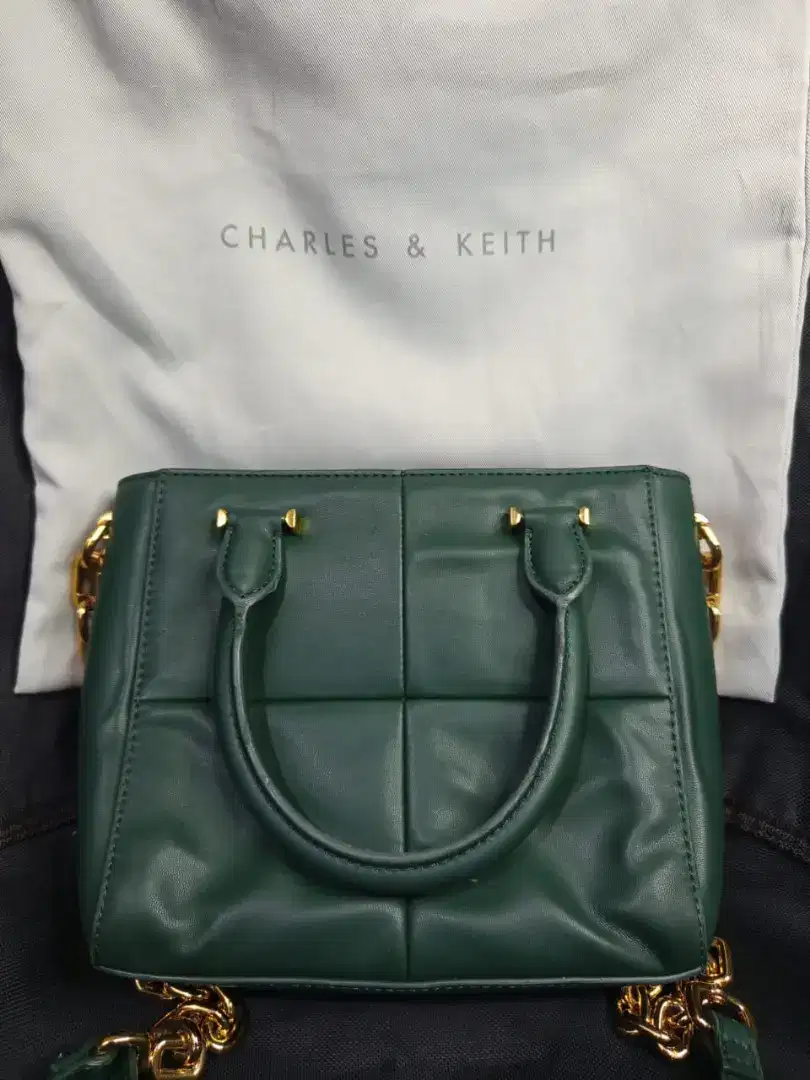 Charles & Keith Georgette Chain Handle Square