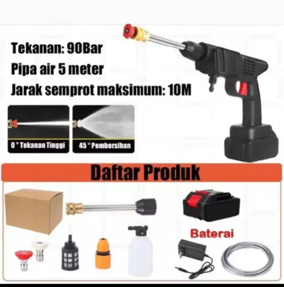 Alat cuci AC dan motor mobil steam paket komplit