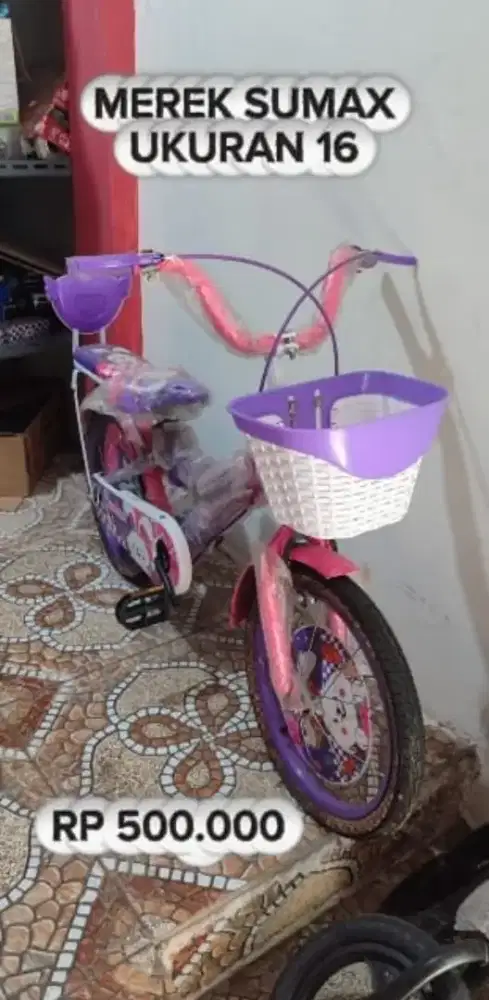 Sepeda kerangjang anak cewek