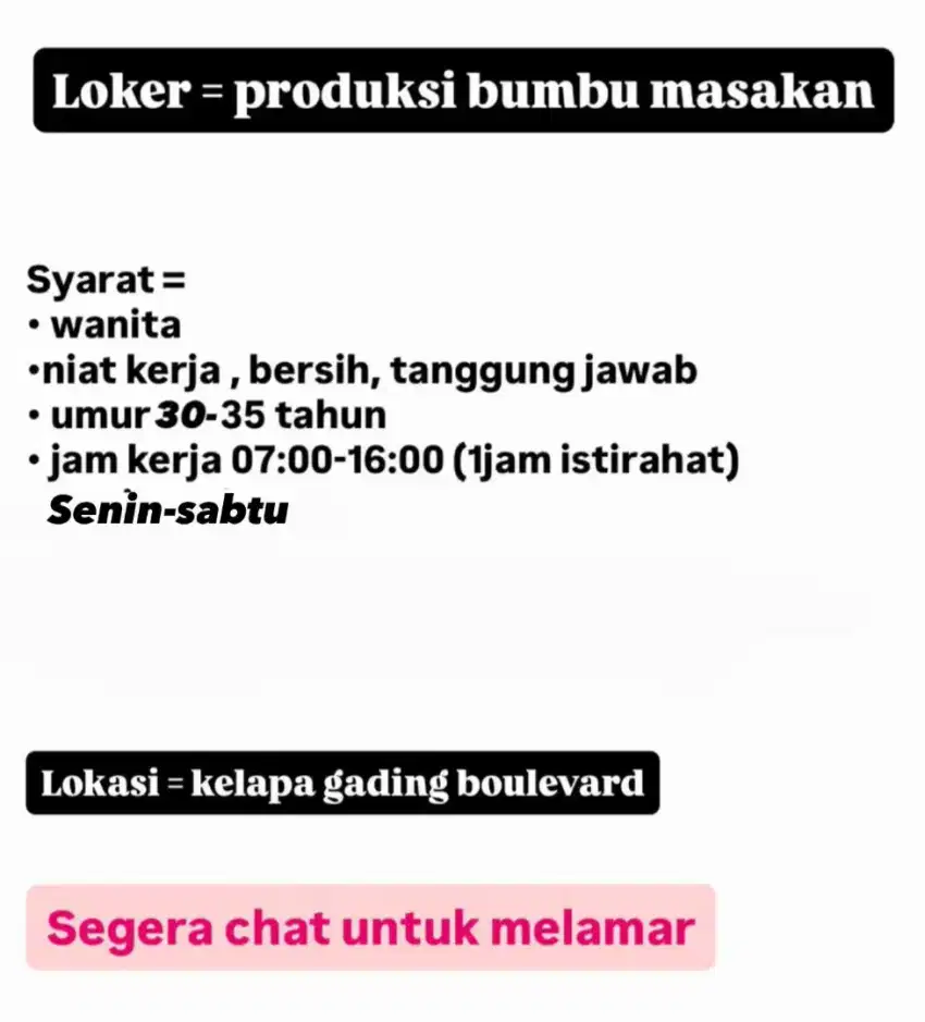 Staff produksi bumbu masakan