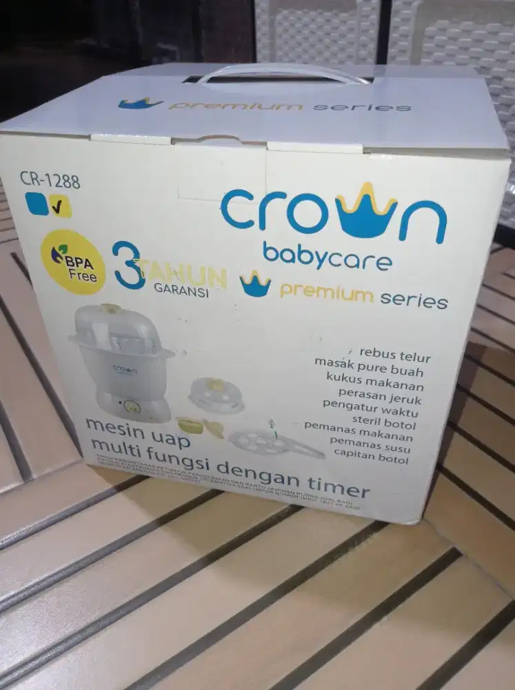 Crown Baby Steamer Multifungsi Steril Botol Asi Susu Masak Mpasi Telur