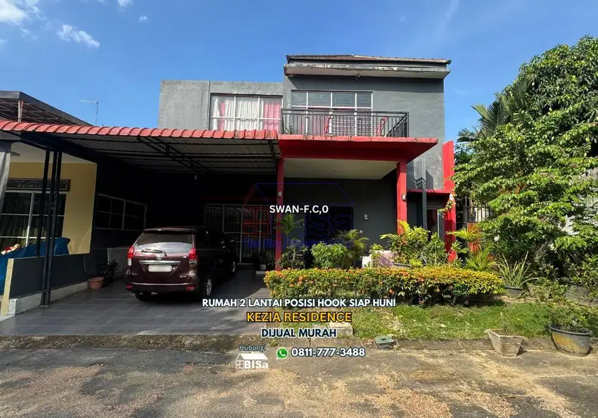 Rumah Hook 2 Lantai Siap Huni di Kezia Residence Baloi