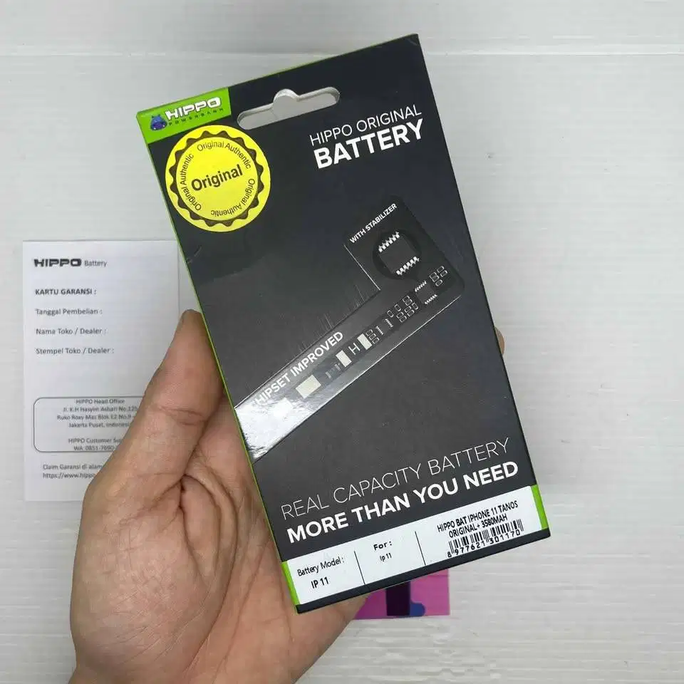 Baterai Iphone 11 Hippo Tanos (Baru)