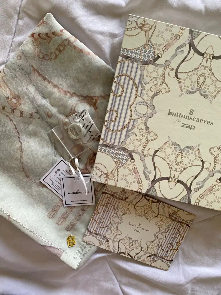 Kerudung Buttonscarves x Zap/Kerudung Wanita/Kerudung Square