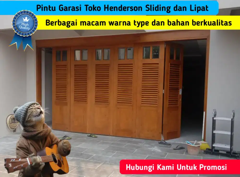 Pintu Toko dan Garasi Henderson Berkualitas Sliding atau Lipat