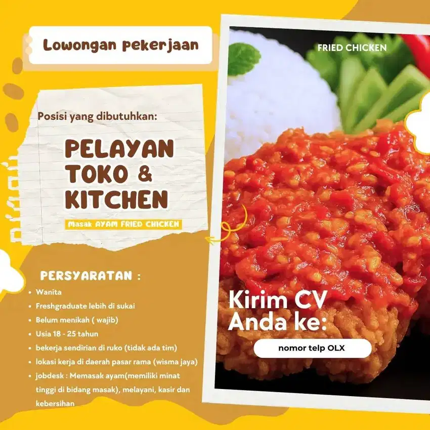 PENJAGA TOKO DAN KITCHEN FRIED CHICKEN