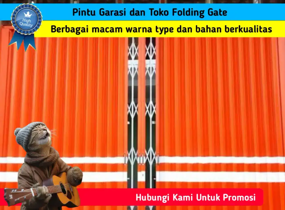 Pintu Garasi dan Toko Folding Gate Berkualitas Harga Promosi