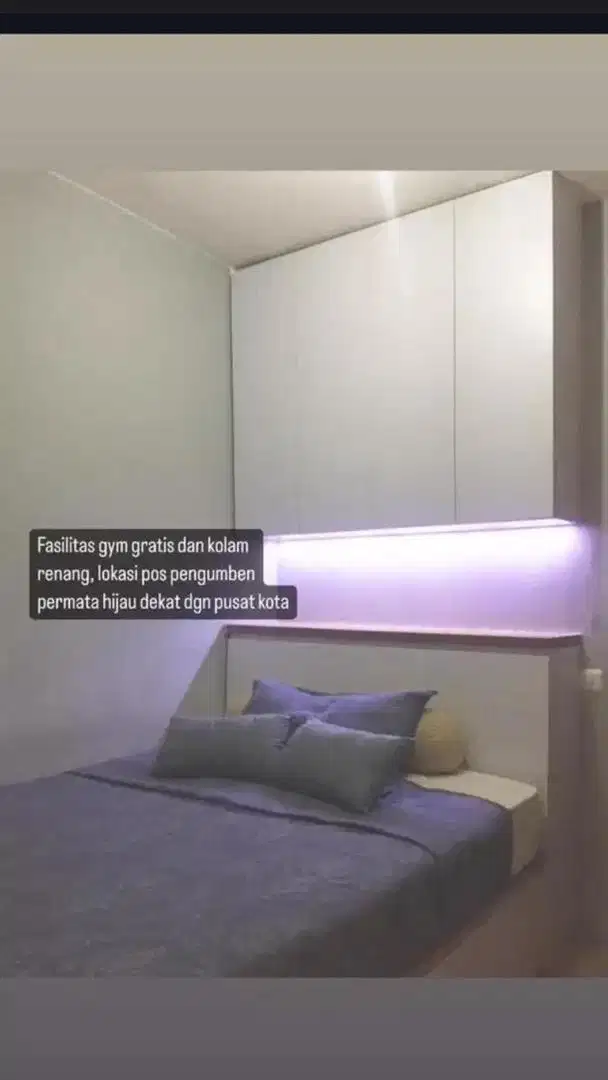 Disewakan Apartement Permata Eksekutif harga 2,5jt sudah termasuk IPL