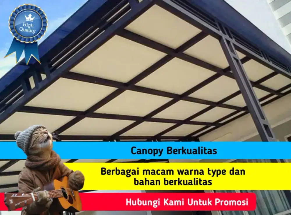Canopy Berkualitas Rangka Besi dan Stanless Harga Promosi
