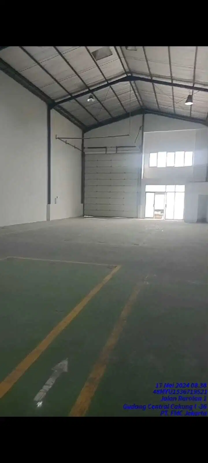 Disewakan Gudang Central Cakung Luas Tanah 360m