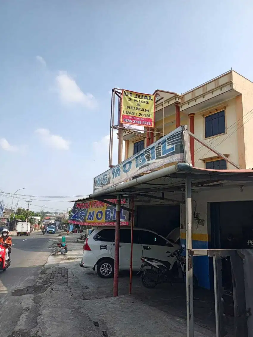 DIJUAL 2 KIOS & RUMAH di DEPOK
