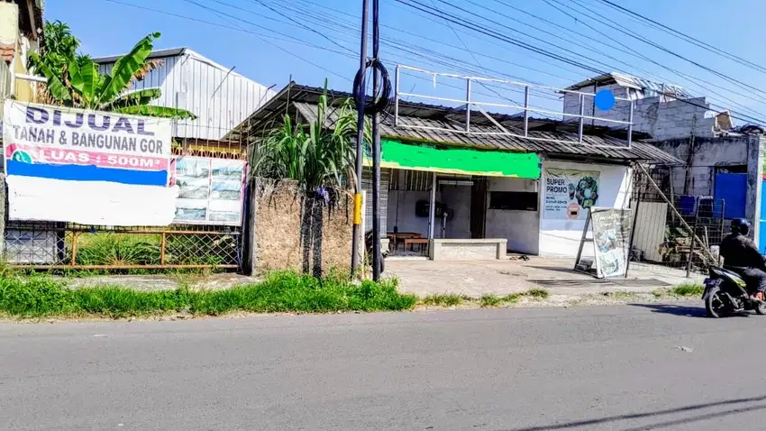 Tanah dan Gudang di jalan kabupaten