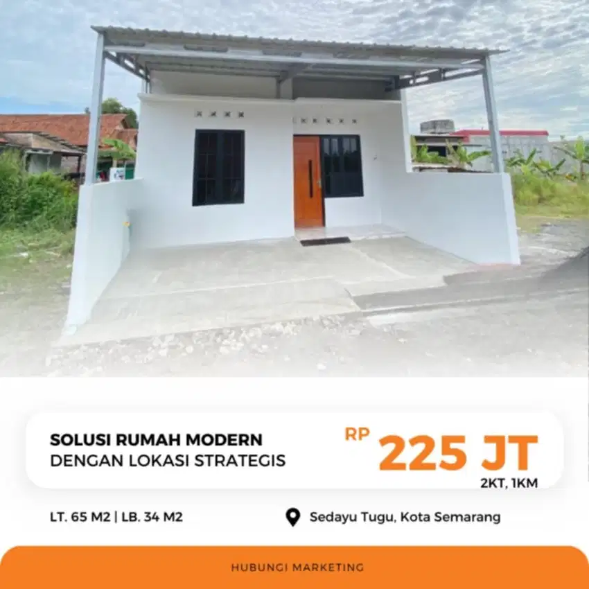 DIJUAL RUMAH MURAH MINIMALIS SEDAYU SEMBUNGHARJO SEMARANG TIMUR