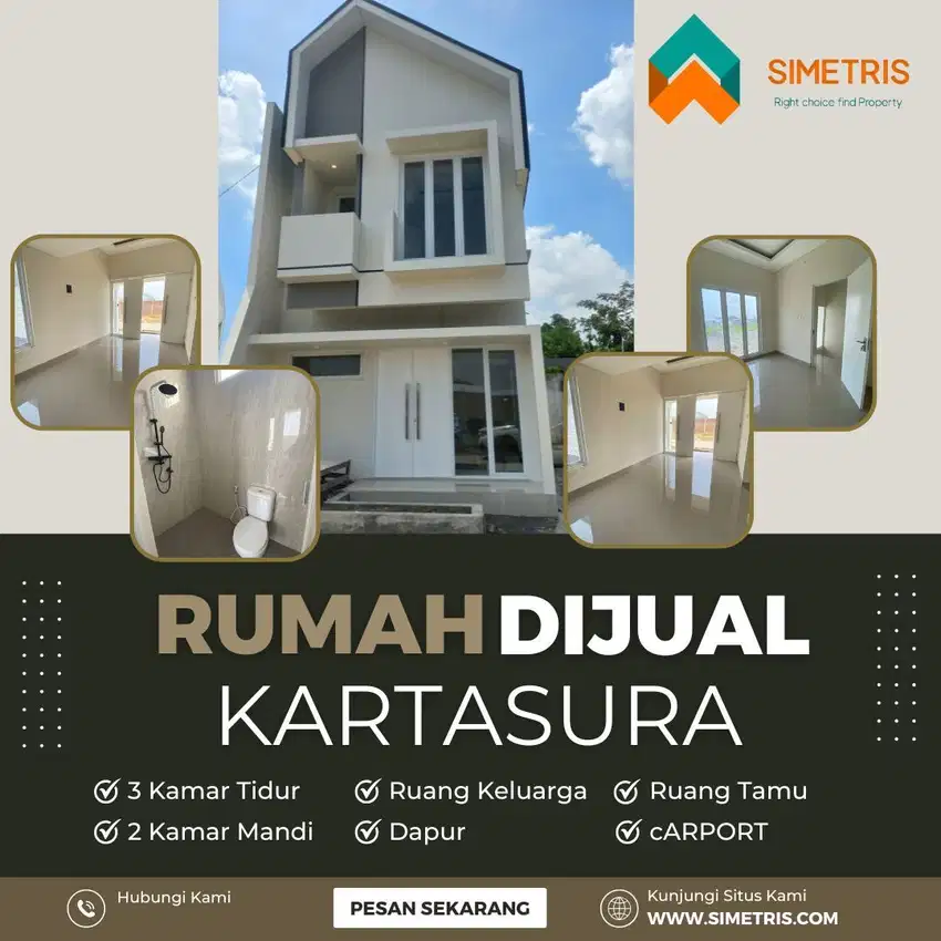 Rumah 2 Lantai Type 75/90 Dekat Kampus UMS